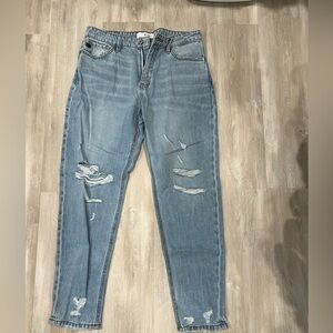 KanCan Light Blue Distressed Boyfriend Jeans